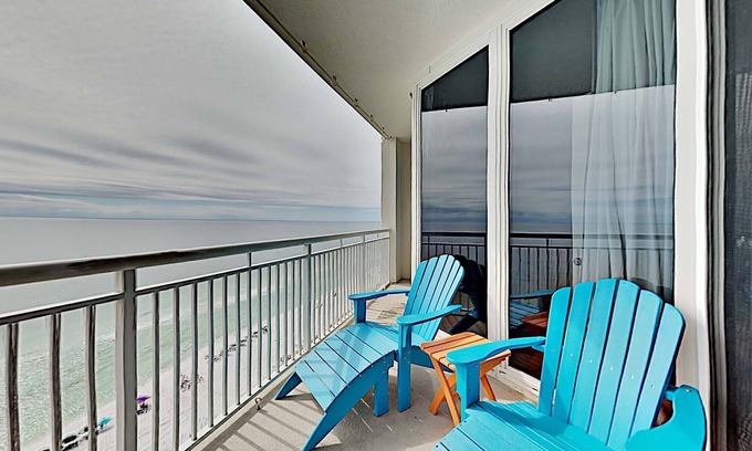 Navarre Beach Condo | The Pearl of Navarre #1403 | Gulf Front Condo!