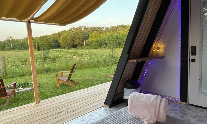 Bentonville Cottage | The Penny Farthing A-Frame Glamping Unit