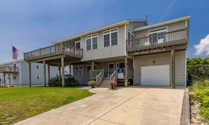 Sandbridge House | The Real Thing II - 6 bedroom semi-oceanfront with pool