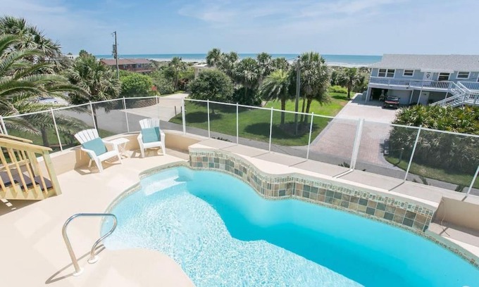 Butler Beach House | The Sand Castle Heated Pool Atlantic Ocean