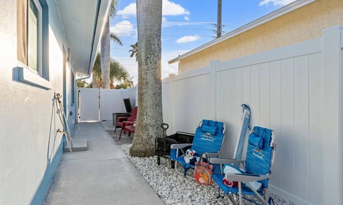 Cocoa Beach Apartment | The Shark Tank: Coastal Modern, Walk to Beach, Shops & Downtown Cocoa Beach