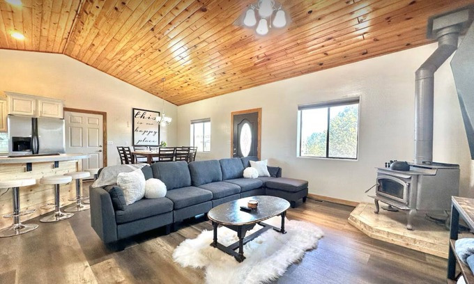 Overgaard Cabin | The Sunflower Cabin - Pets, Continuous hot water, Traeger grill, Starlink, AC