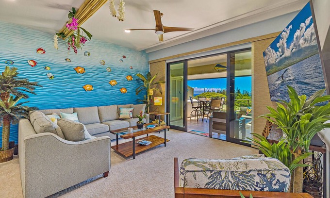 Kapalua Condo | The Wave at Kapalua, Ocean 10th Hole Golf Course Views