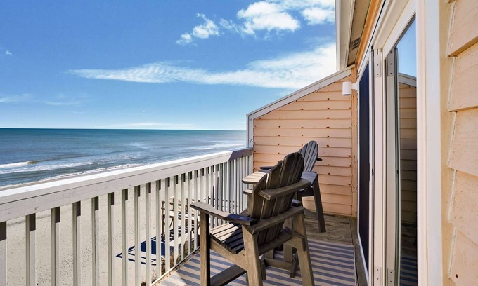 Kure Beach Condo | Three Little Birds - Beachfront Ocean Dunes, Master Oasis, Indoor/Outdoor Pools, 2 Decks, Fireplace
