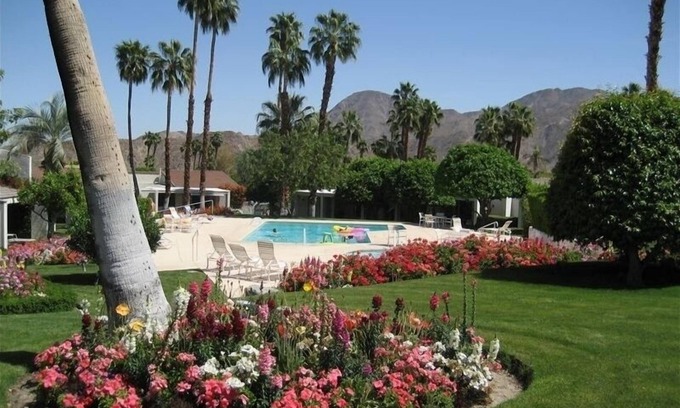Palm Desert Condo | Time to Relax! Beautiful Mountain and Garden Views, Steps to Pool.