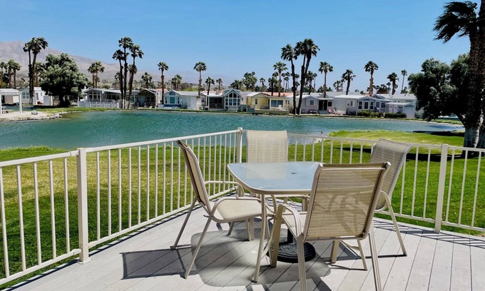 Desert Hot Springs House | Tiny Home Desert Hot Springs Resort Lakeview Pools fitness room, WiFi