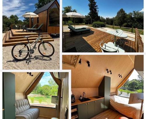 Vesoul Agglomeration Cabin | Tiny House Mon Cabanon grand jardin terrasse climatisation