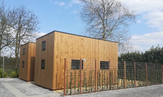 Rhenen Ski Chalet | Tiny house South West with sleeping loft