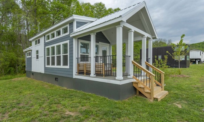 Mills River House | tiny monroe · Trout Lily Tiny Home @ Acony Bell Village