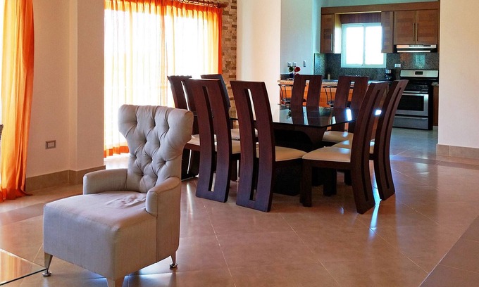 La Esplanada Apartment | Top-floor 3BD quiet Sosua condo wih large pool, WIFI, BBQ, A/C, Cable TV
