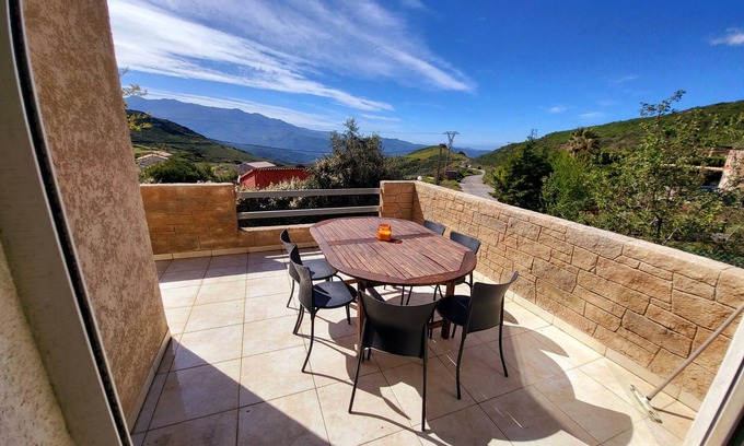 Olmeta-di-Tuda House | Top of villa 170m2, large terrace, quiet in the countryside.