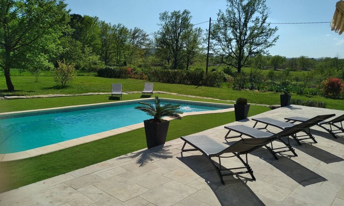 Tourrettes House | Tourrettes:air-conditioned villa, private pool, heated possibility Avril to Sept