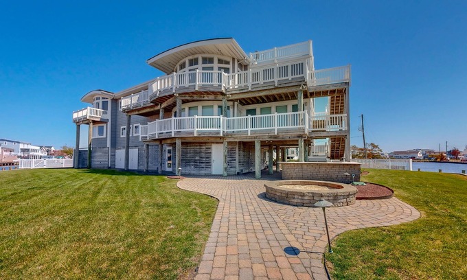 Fenwick Island House | Town of Fenwick Island bay front house w/deck, patio, bay views, grill