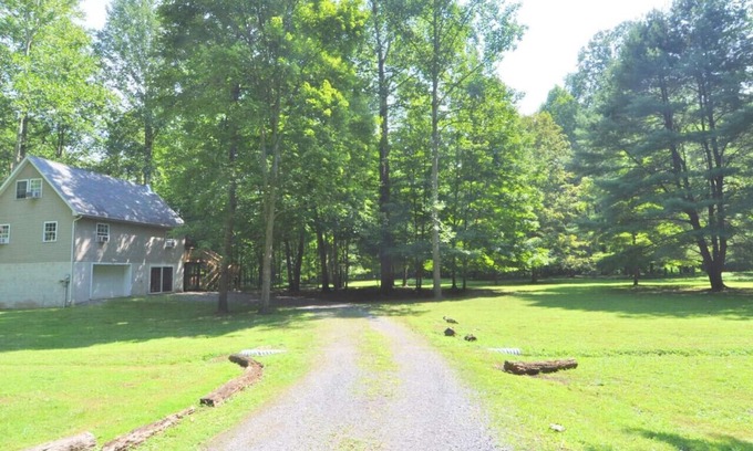 Great Cacapon House | Trails End - riverside | pets | hot tub | wifi | fire pit | grill