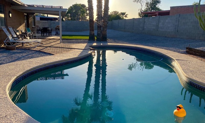 Casas Adobes House | Tranquil Desert Oasis - beautiful private pool and putting green w/a great view!
