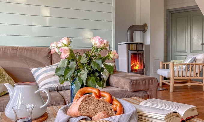 Luckow House | traumHaff® Vacation like in the days of the boatmen, private NORDICSPA, boat, fireplace