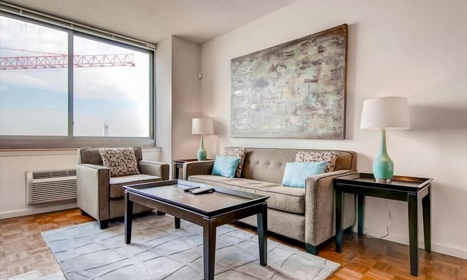 Hudson Exchange Apartment | Trendy&Affluent Jersey Location | Furnished w/Stackable Washer/D