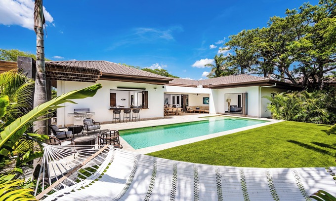 Tamarindo House | Tropical Luxury Home, private beach access, Kids Paradise Game room, full time maid