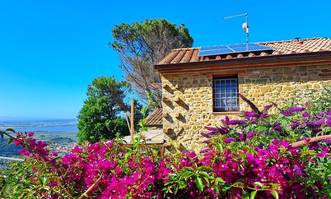 Massarosa House | Tuscany farm house with garden, sea-lake view, air cond. WIFI, washer, 12 km sea