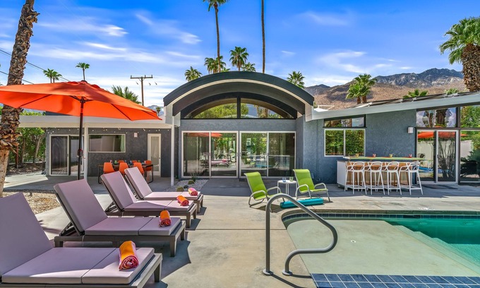 Twin Palms House | Twin Palms Midcentury - Luxury Desert Escape: Stunning Views & Resort-Style Amenities