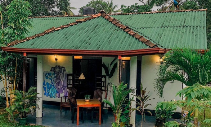 Unawatuna Villa | Two separate bedrooms with attached bathrooms,kitchen and living roomnn