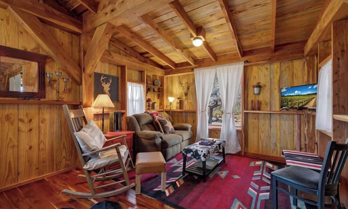 Fredericksburg Cabin | TXSawmill Cabin Hot-tub Pet Friendly 8Min to town