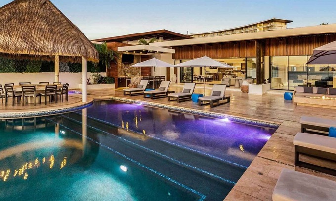 San Jose del Cabo Villa | Ultra Exclusive Beachfront Villa Just Steps from the Sand. Butler Included