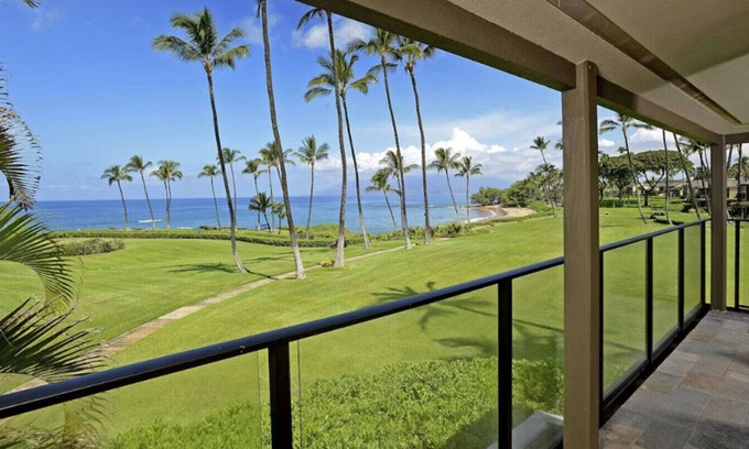 Wailea Apartment | Ulua Beach Premier 2-Bedroom Oceanfront Unit.Unobstructed Ocean Views!