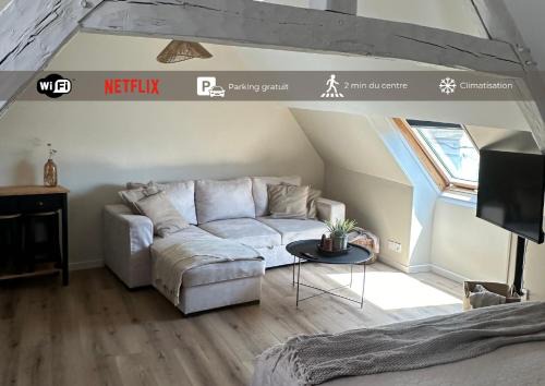Saint-Aquilin-de-Pacy Apartment | Un nid en ville - Studio centrale, cosy et calme