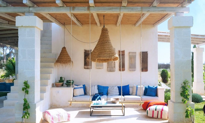 Campi Salentina House | Unique country home with beautiful vistas on orchards and vineyards