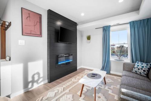 Atlantic City Apartment | Unit 3 European style King size bed Stockton College