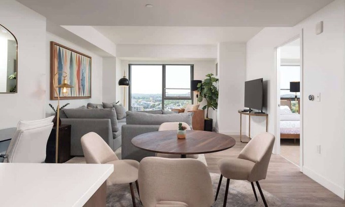 Central Square Apartment | Upscale 1BR MIT Harvard WiFi Gym W D Parking!