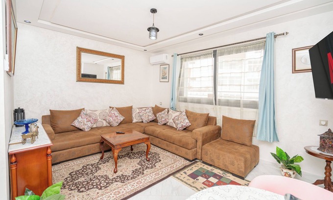 Tangier Apartment | Upscale apartment with large balcony in the heart of the city