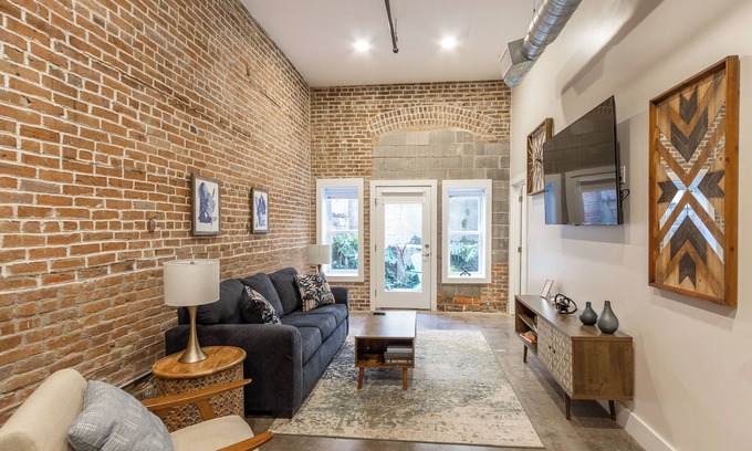 Galveston Condo | Upscale Modern Loft-The Strand District-Premium Location-Pets OK-Outdoor Space