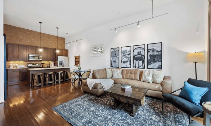 East Market District Apartment | Urban Bourbon Escape - Downtown Louisville Getaway