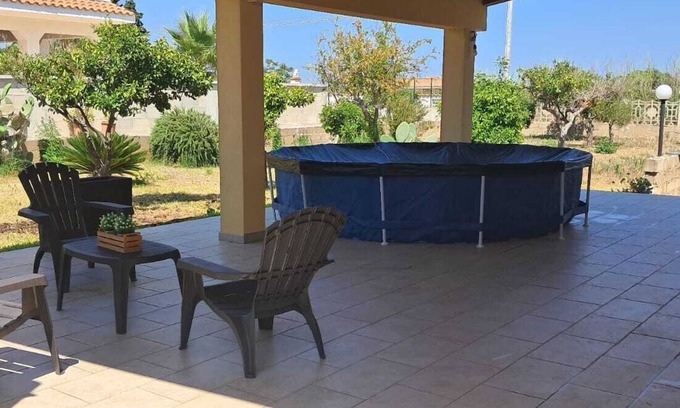 Santa Maria del Focallo House | Vacation Home "Casa Vacanza Il Melograno" with 2 Private Terraces, A/C & Wi-Fi