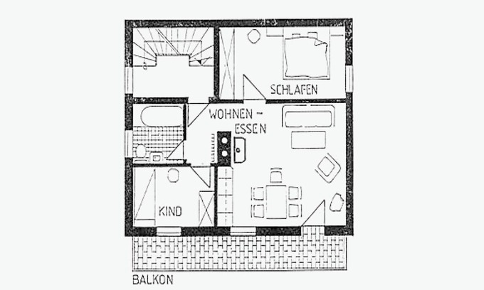 Bad Endorf Apartment | Vacation apartment, 58 sqm 1st floor, 2 separate bedrooms