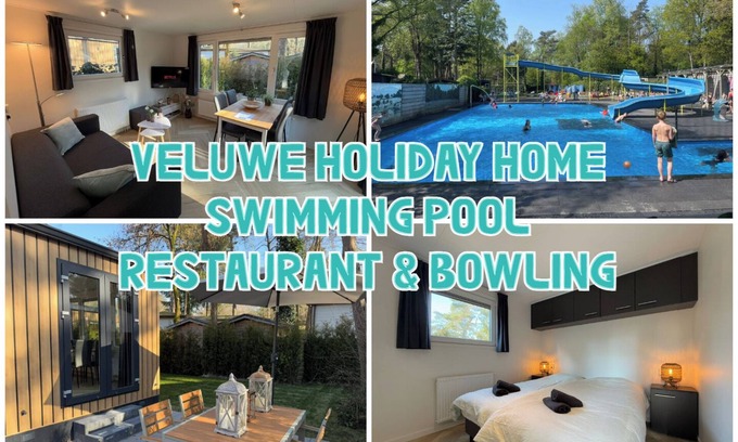 Bosgebied Hoenderloo Ski Chalet | Veluwe Holidays - Private Chalet with Big Garden and Community Swimming Pool