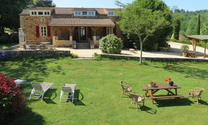 Le Buisson-de-Cadouin House | Very luxury farmhouse with heated swimming pool sauna private tennis court
