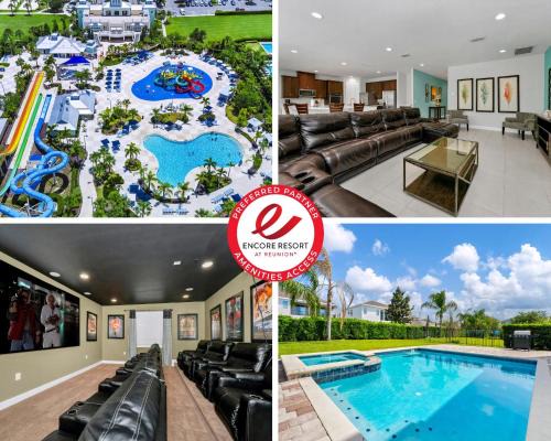West Kissimmee House | Vibrant Elite Home With Private Pool, Theater Room And Waterpark & Resort Access Near Disney At Encore Resort - 7605Mc