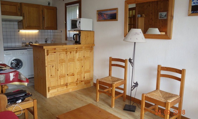 Chamonix City Centre Apartment | View of the Mont-Blanc massif from the foot of the Chamonix slopes