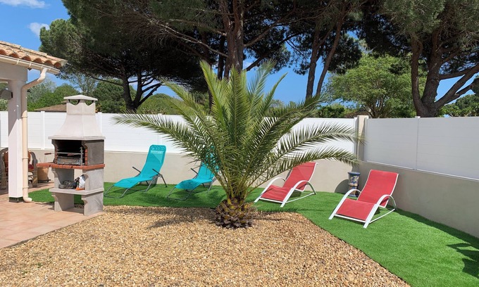 Portiragnes-Plage Villa | Villa 3ch Dans Résidence Avec Piscine Wifi Climatisation à Proximité des Plages