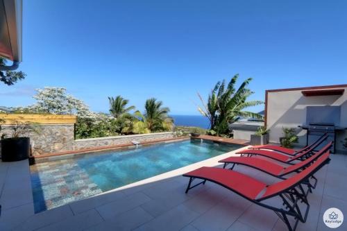 Le Portail Villa | Villa Aïna - Piscine 4 étoiles - Vue mer - Saint Leu