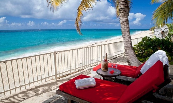 Plum Bay Villa | Villa Baie Longue Beach House Early Bird Offer – 10% | Beach Front - Located in Wonderful Terres Basses with Private Pool