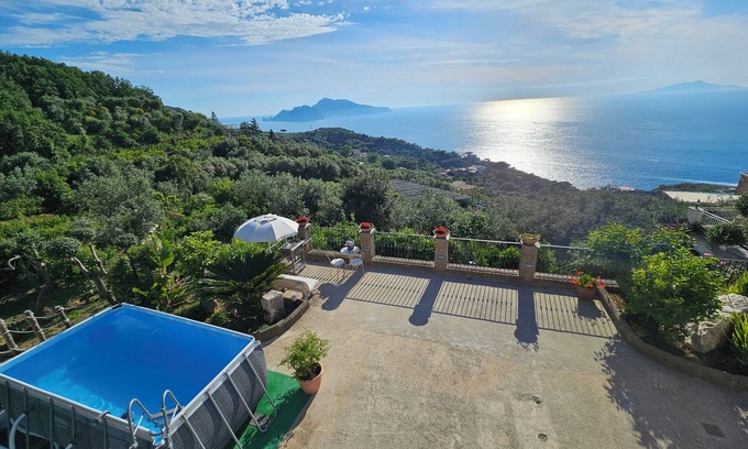 Massa Lubrense House | Villa Capri Wonderful View CUSR Code :15063044EXT0760
