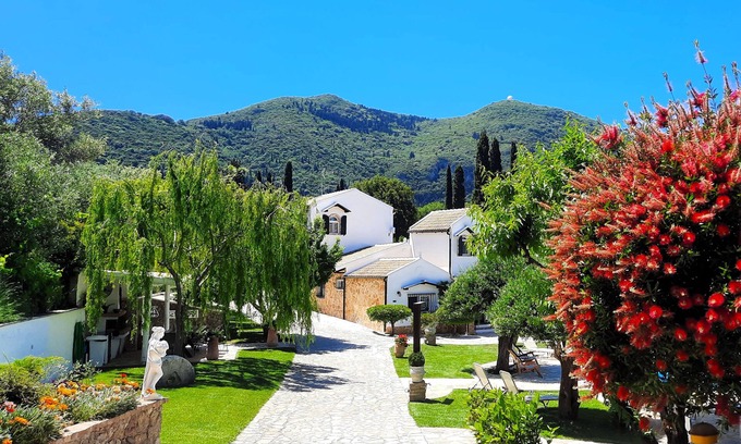 Achilleio Villa | Villa Claire Corfu: a Green Hideaway|Total Privacy close to Coastal Resort