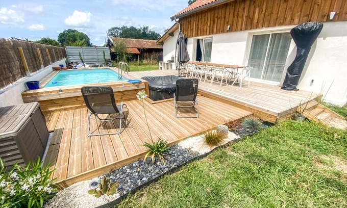 Soustons House | VILLA D. Jolie Maison de campagne de 8 à 12 pers