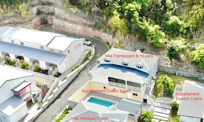 Bas Vent Villa | Villa Flamboyant 4 bedrooms. Domaine de Bas Vent
