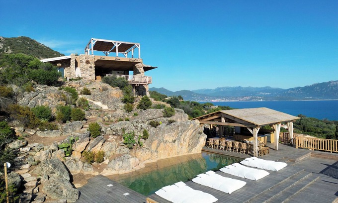 Olmeto Villa | Villa IPANEMA- with sea view, pool and pool house - Golfe du Valinco
