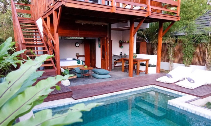 Gili Air Villa | Villa Kayu @ Rimba Villas Private Pool and Garden